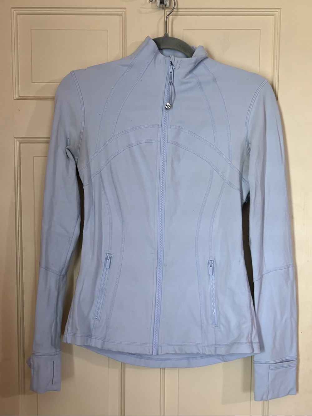 Lululemon Define Jacket Baby Blue Full Zip Yoga Activewear Size 6